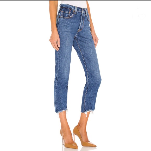 Levi’s 501 original cropped jean in Charleston Fun - Picture 10 of 10